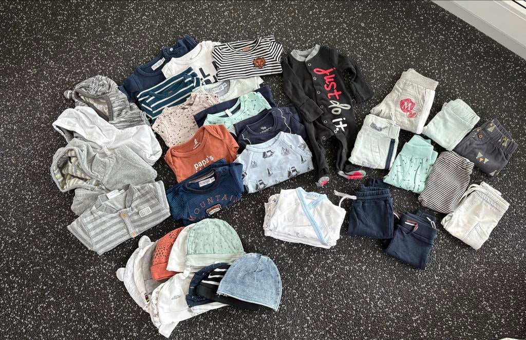 Groot kledingpakket jongen maat 50 (Z8, Dirkje, Prenatal), Ophalen of Verzenden, Gebruikt, Jongetje, Setje