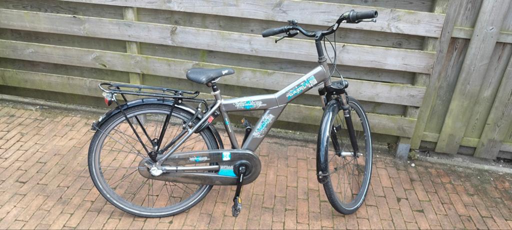 Gazelle fiets jongens met versnellingen en terugtraprem, Ophalen, 20 inch of meer, Gebruikt, Velgrem