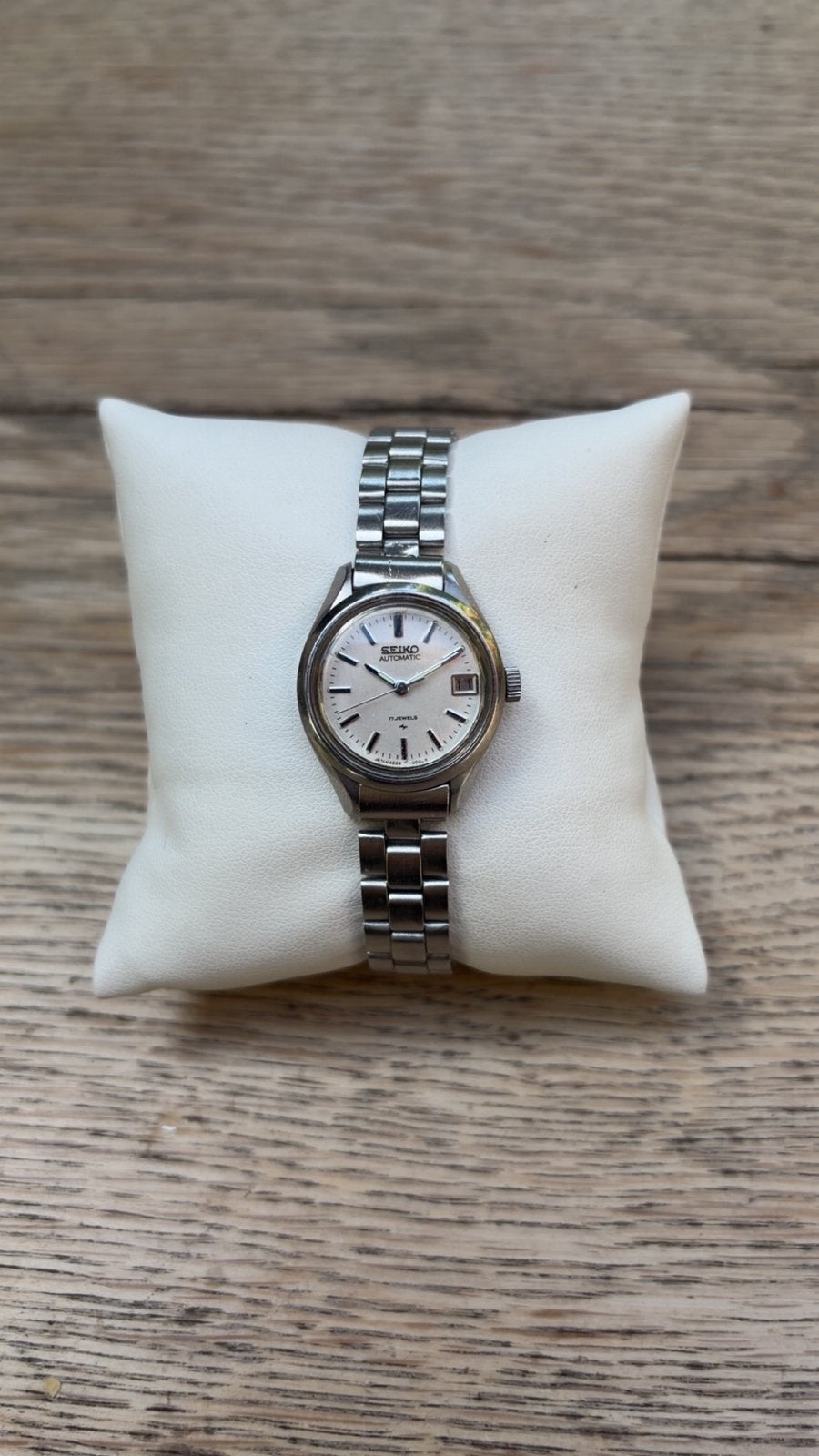 Vintage Seiko Dameshorloge – 4205-0040 Automatisch, Ophalen of Verzenden, Zo goed als nieuw, Staal, Seiko