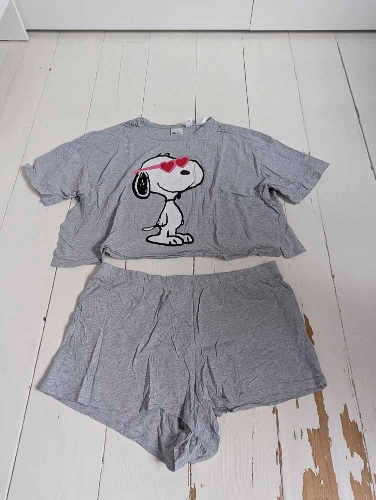 Grijze pyjama set van H&M, H&M, Ophalen of Verzenden, Zo goed als nieuw, Maat 42/44 (L)