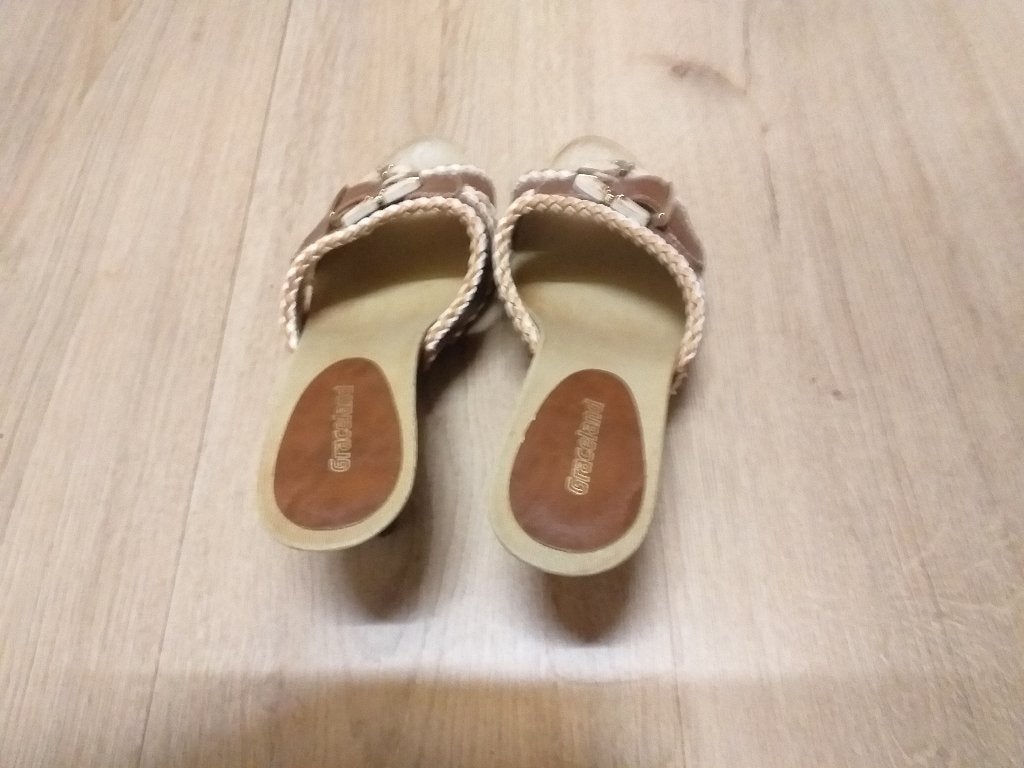 Pumps 37 Bruin Crème ( Jool ), Pumps, Bruin, Verzenden, Zo goed als nieuw