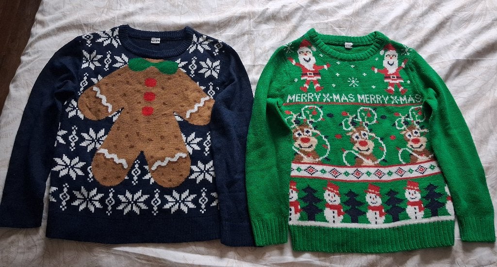 Kerst truien maat 122/128, Verzenden, Gebruikt