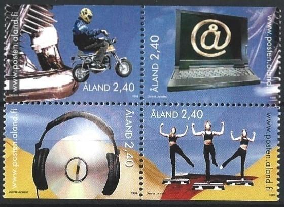 Aland SG 132-135 PF (blok) - 27-03-1998 - 1,70, Verzenden, Finland, Postfris