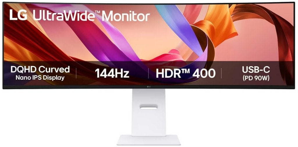 LG 49U950A-W Monitor, 101 t/m 150 Hz, Ophalen of Verzenden, Zo goed als nieuw, In hoogte verstelbaar