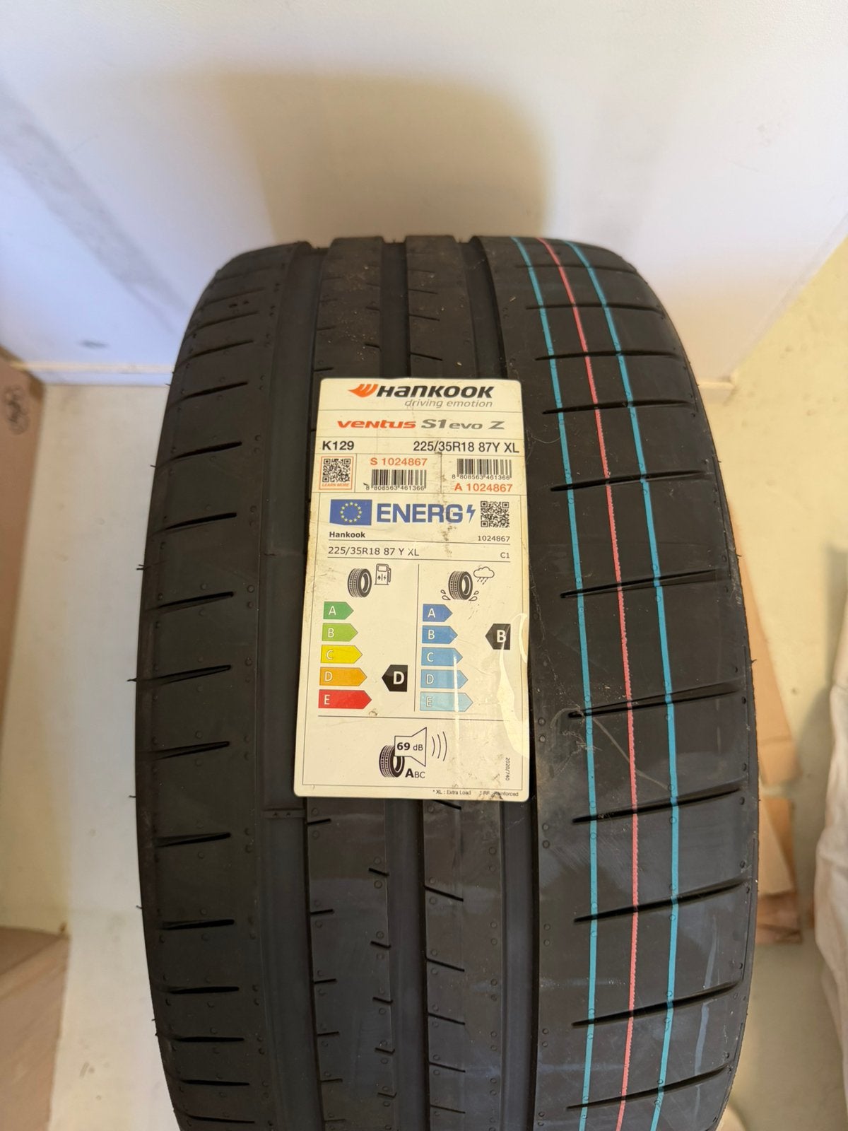 Nieuw! Set Hankook Ventus S1 Evo Z 225/35R18 - Mini GP, Ophalen, 18 inch, Nieuw, Band(en)