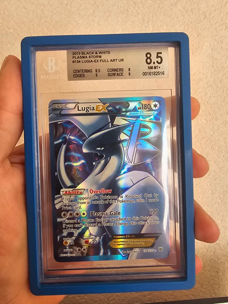 Lugia-EX Full Art UR Plasma Storm, Ophalen of Verzenden, Zo goed als nieuw, Losse kaart, Foil