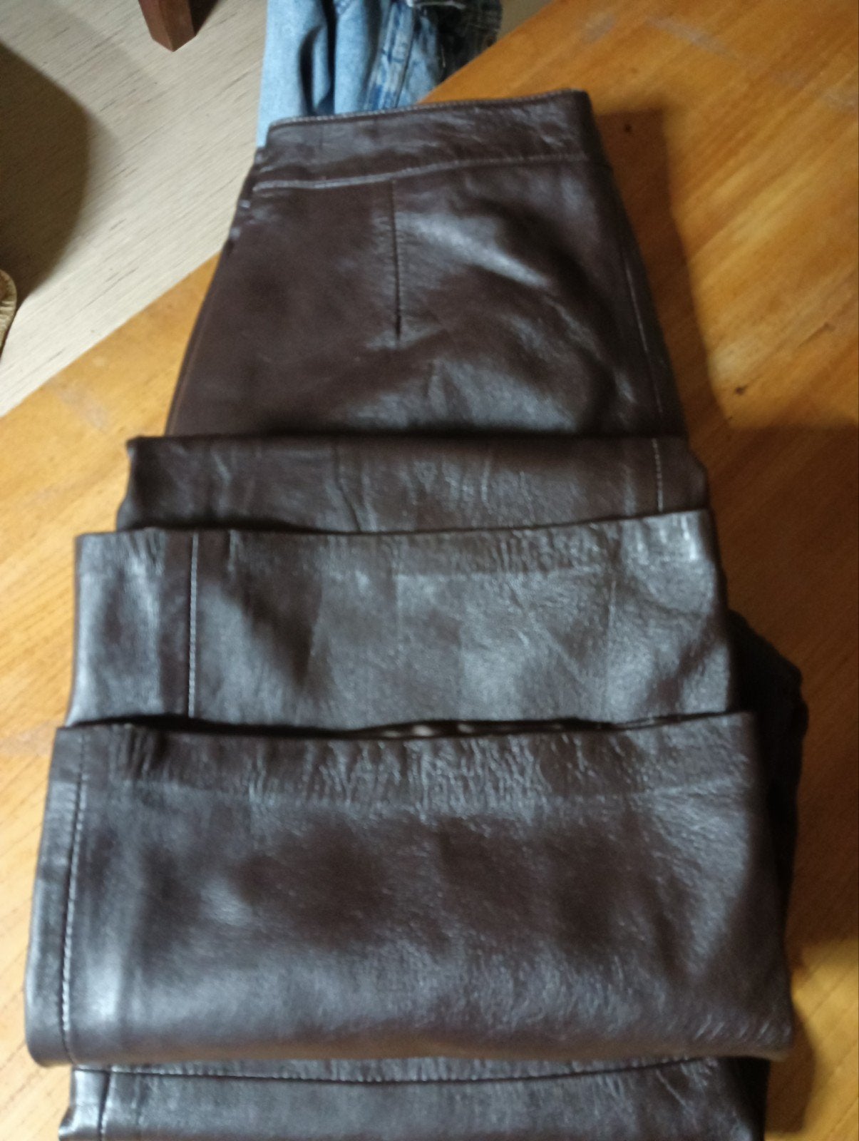 Silver Creek, leren broek, Maat 38/40 (M), Ophalen of Verzenden, Lang, Gedragen
