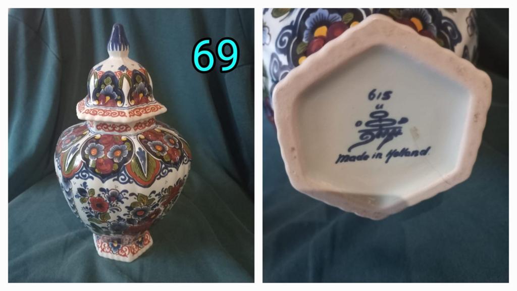 Prachtige Delfts Blauw gemberpot - Made in Holland, Antiek en Kunst, Ophalen