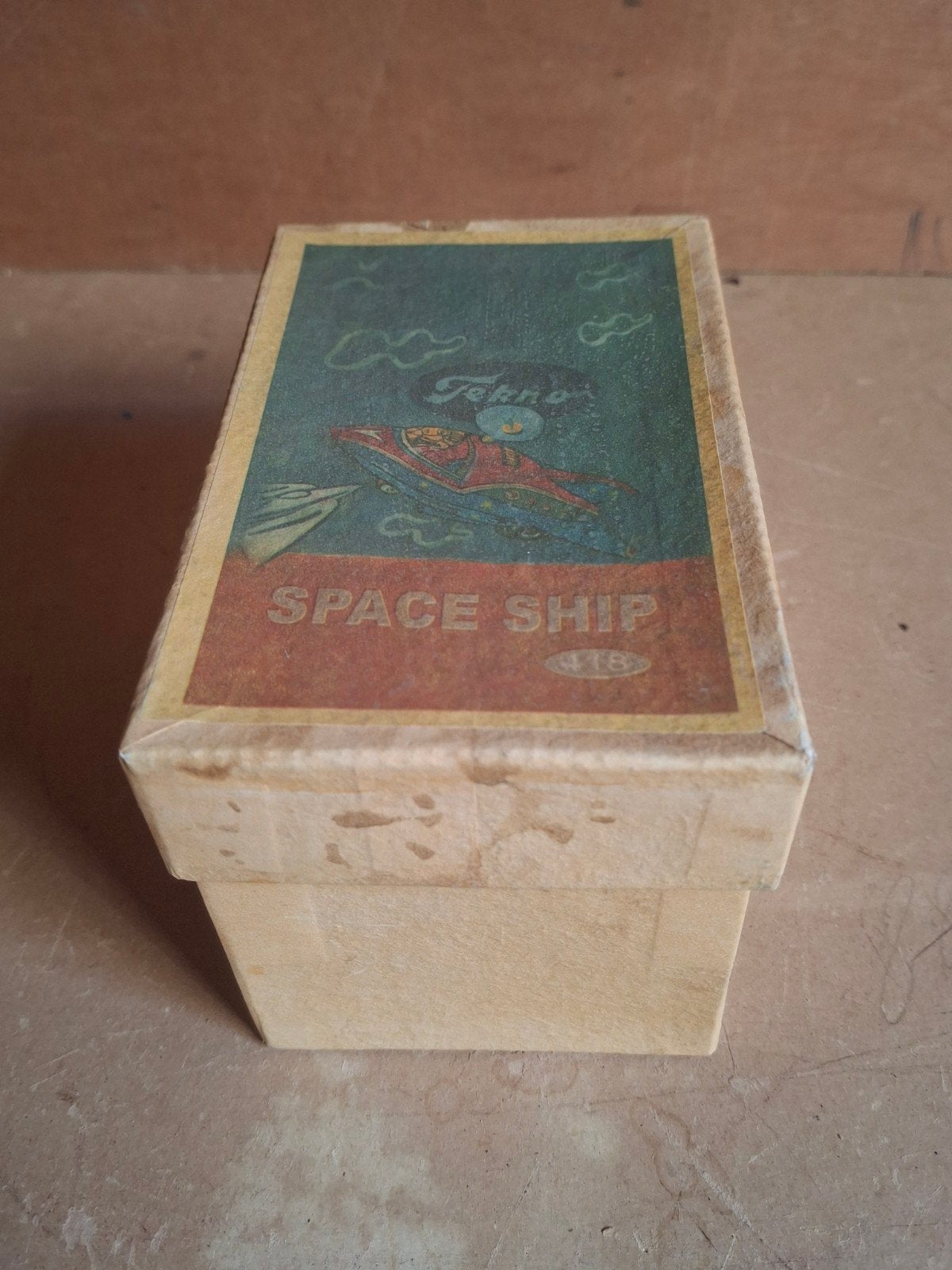 Zeldzame Doos Tekno Denmark Space Ship 418(jaren 50), Ophalen of Verzenden, Gebruikt