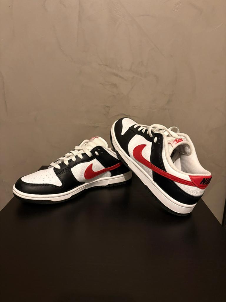 Nike Dunk low Retro Red Panda, Ophalen of Verzenden, Rood, Sneakers of Gympen, Zo goed als nieuw