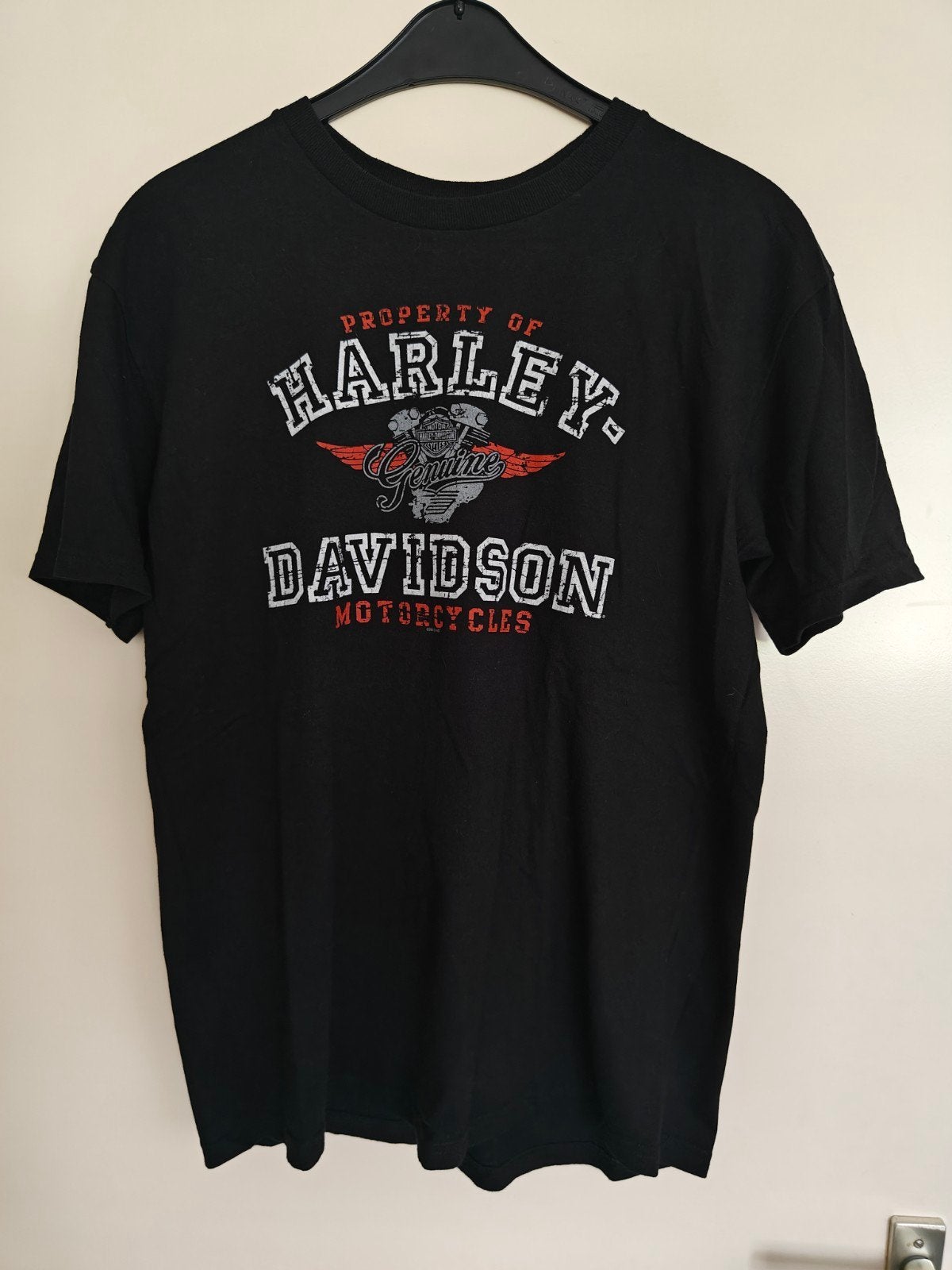 Zgan orgineel Harley Davidson shirt Mt L, Maat 52/54 (L), Verzenden, Zwart, Zo goed als nieuw
