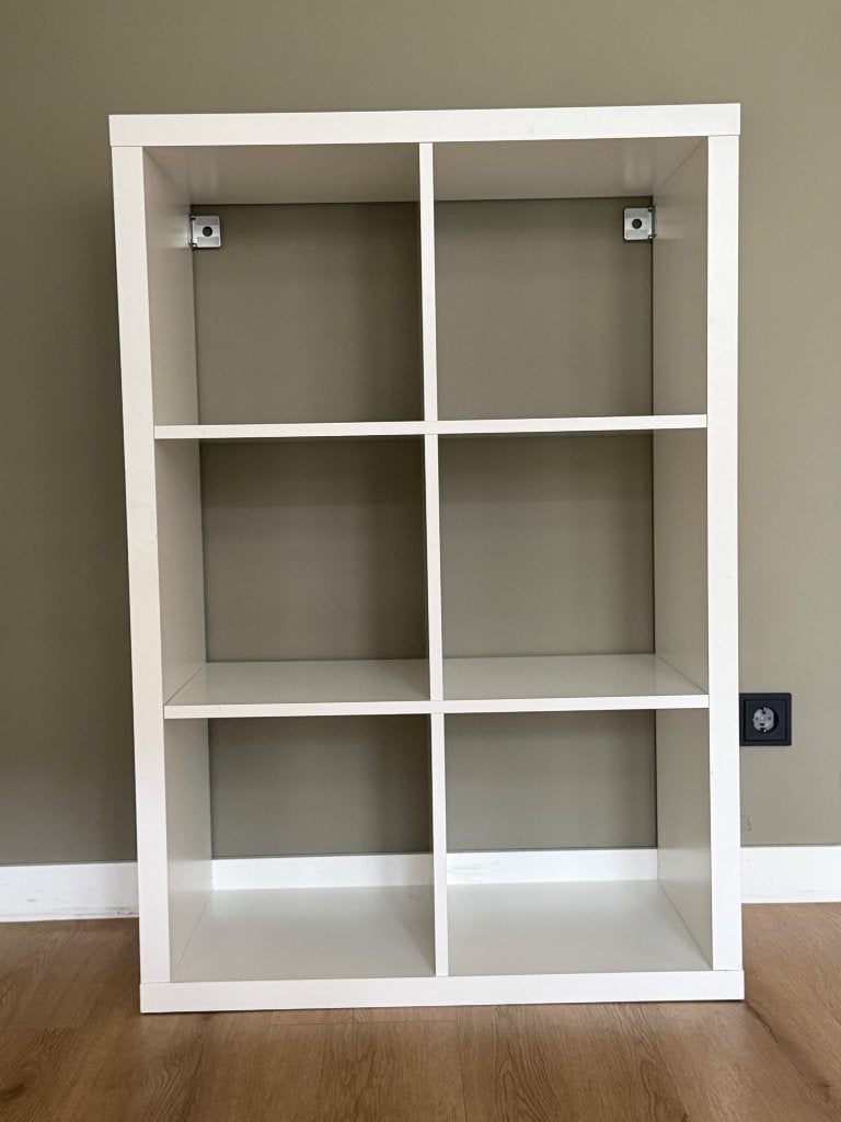 Witte Kallax kast met 6 vakken - Zo goed als nieuw, Ophalen, Modern, functioneel, 100 tot 150 cm, 50 tot 100 cm