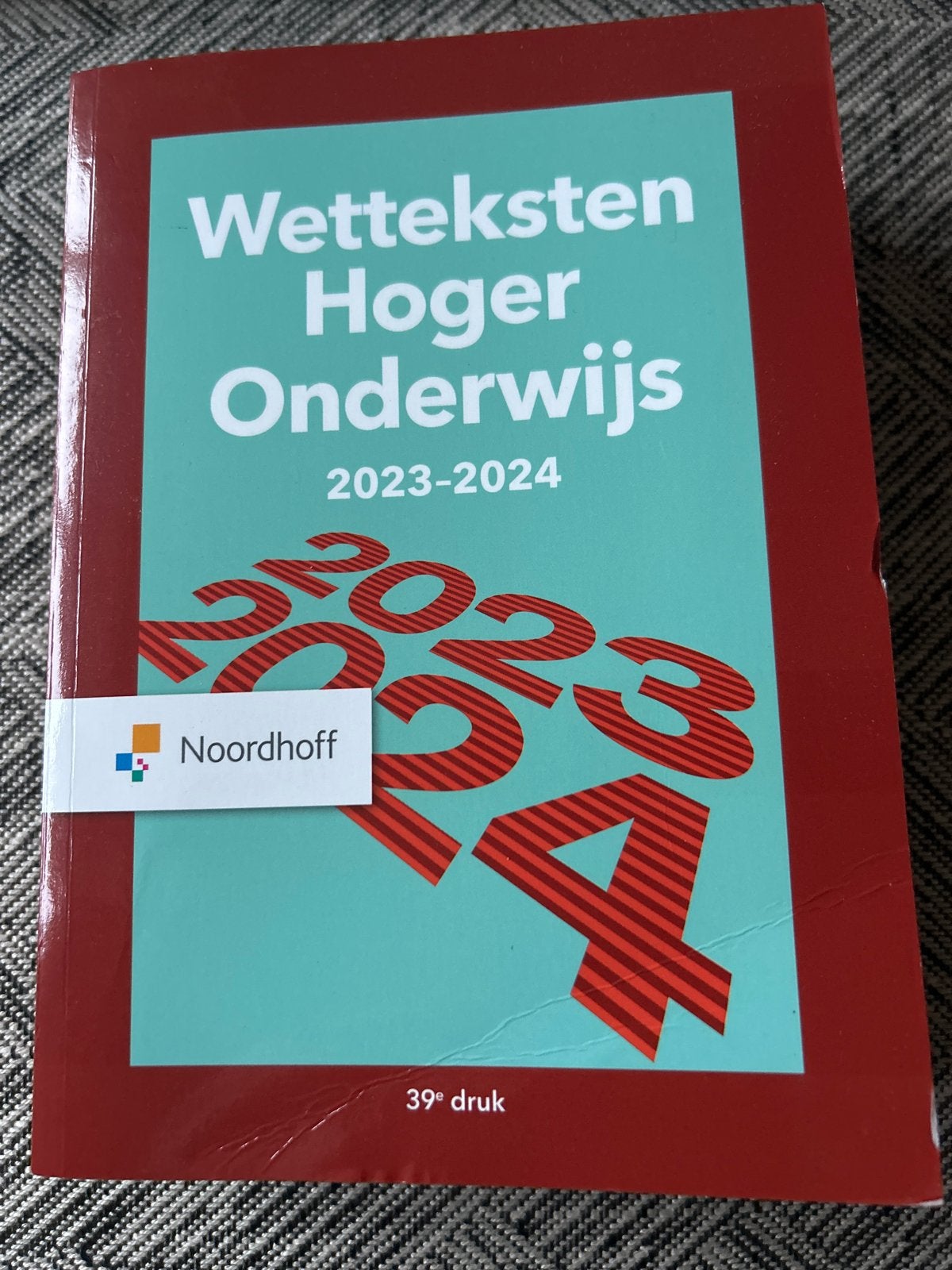 Wetteksten Hoger Onderwijs 2023-2024 - Noordhoff, Ophalen of Verzenden, Gamma, Zo goed als nieuw, HBO