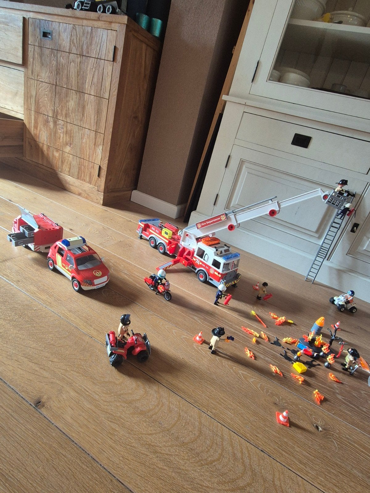Grote Playmobil Brandweer & Redding Set, Ophalen of Verzenden, Zo goed als nieuw