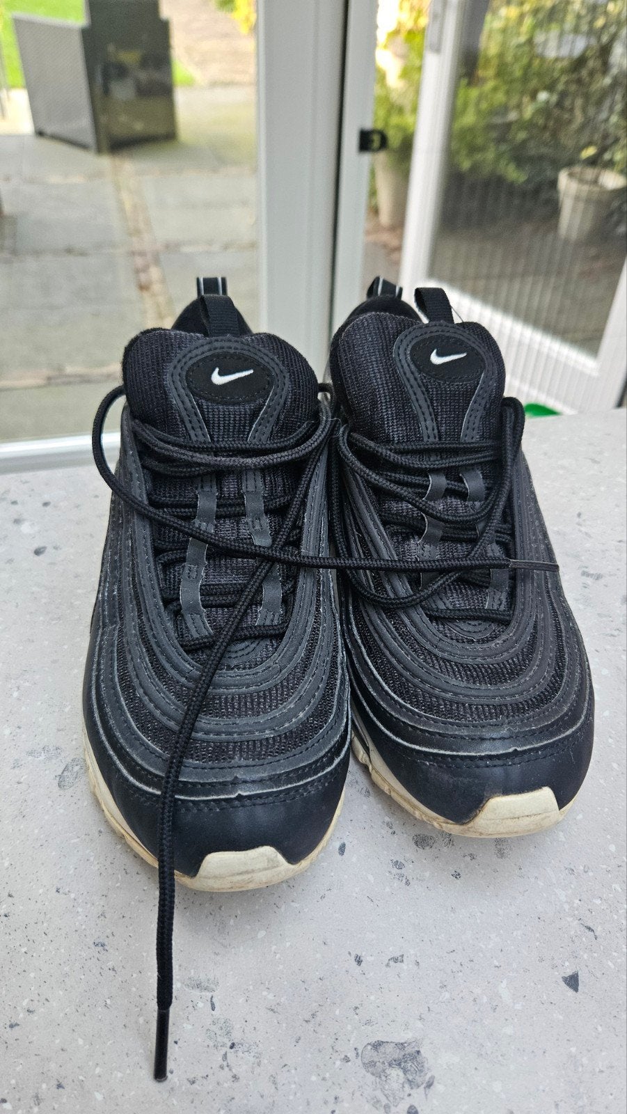 Nike Air Max 97 Zwarte Sneakers Maat 38,5, Kleding | Dames, Schoenen, Ophalen of Verzenden, Gedragen, Zwart, Sneakers of Gympen