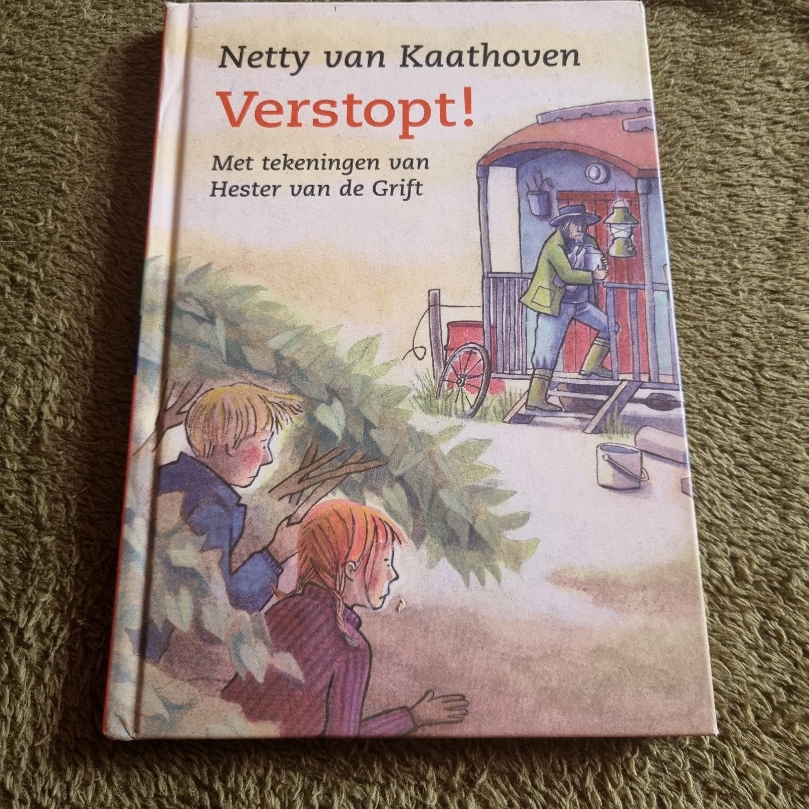 Verstopt! - Netty van Kaathoven (Kinderboek) spannend, Ophalen of Verzenden, Zo goed als nieuw, Netty van Kaathoven