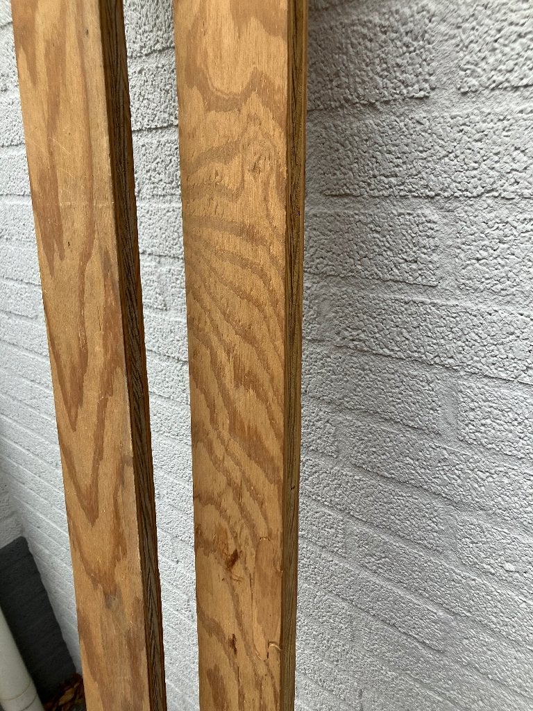 2 Oregon Pine Stroken dikte 18 mm , Ophalen, Gebruikt, Plank, 50 mm of meer
