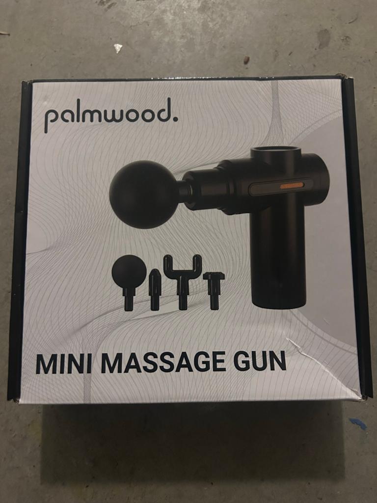 Palmwood Mini Massage Gun - Nieuw in doos, Ophalen, Zo goed als nieuw, Apparaat