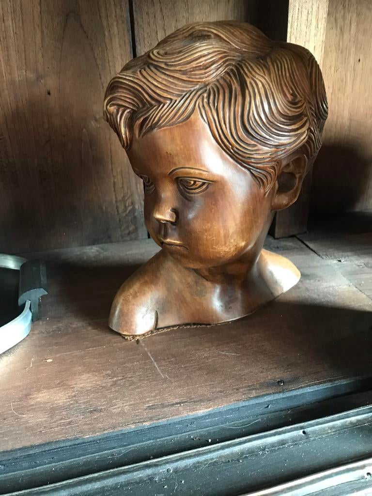 Buste van Kind - Klassiek, Overige onderwerpen, Buste, Ophalen of Verzenden, Handgemaakt