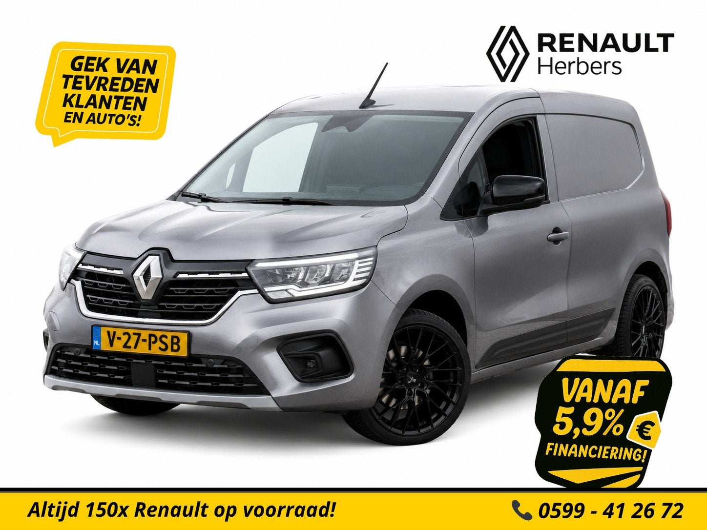Renault Kangoo 1.5 Blue dCi 115 Luxe L1 AUTOMAAT / 18'' / NA, Auto's, Gebruikt, 4 cilinders, Renault, 116 pk