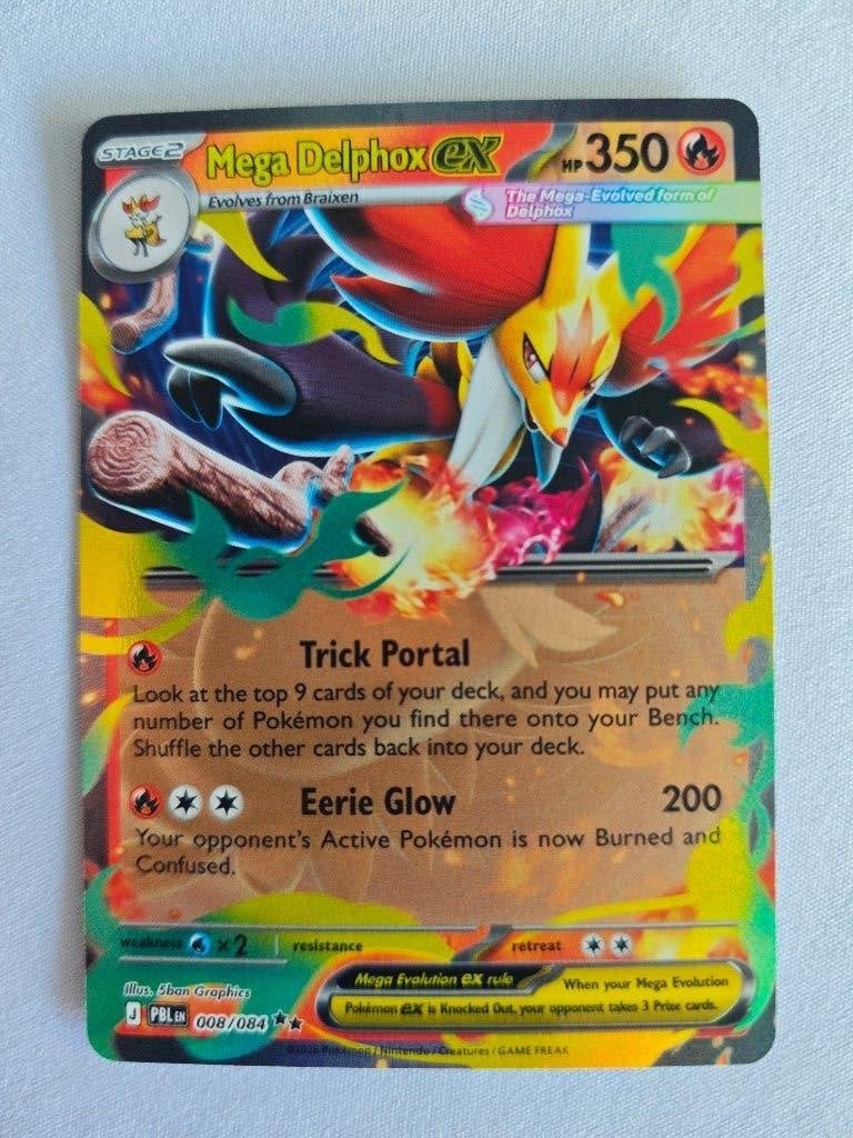 Mega Delphox ex 008 / 008/084, Ophalen of Verzenden, Nieuw, Losse kaart