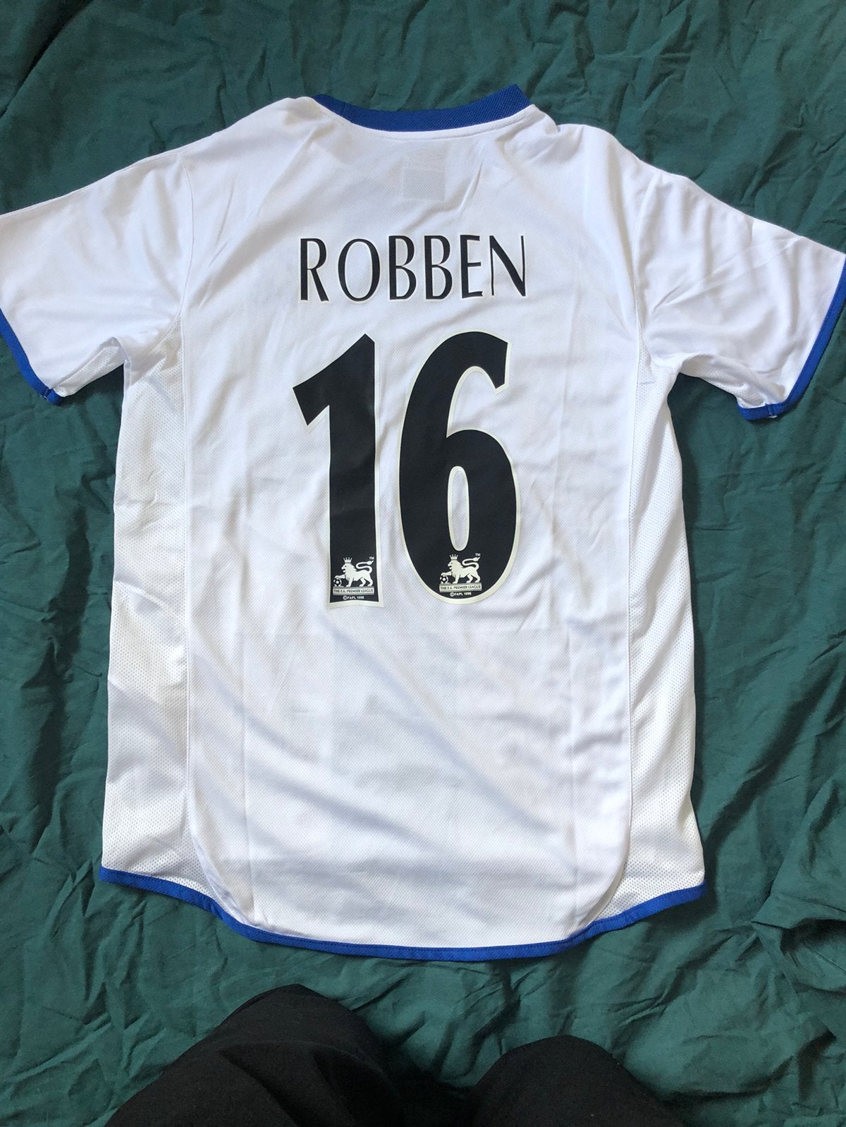 Robben chelsea retro voetbalshirt maat M, Ophalen of Verzenden, Zo goed als nieuw, Blauw