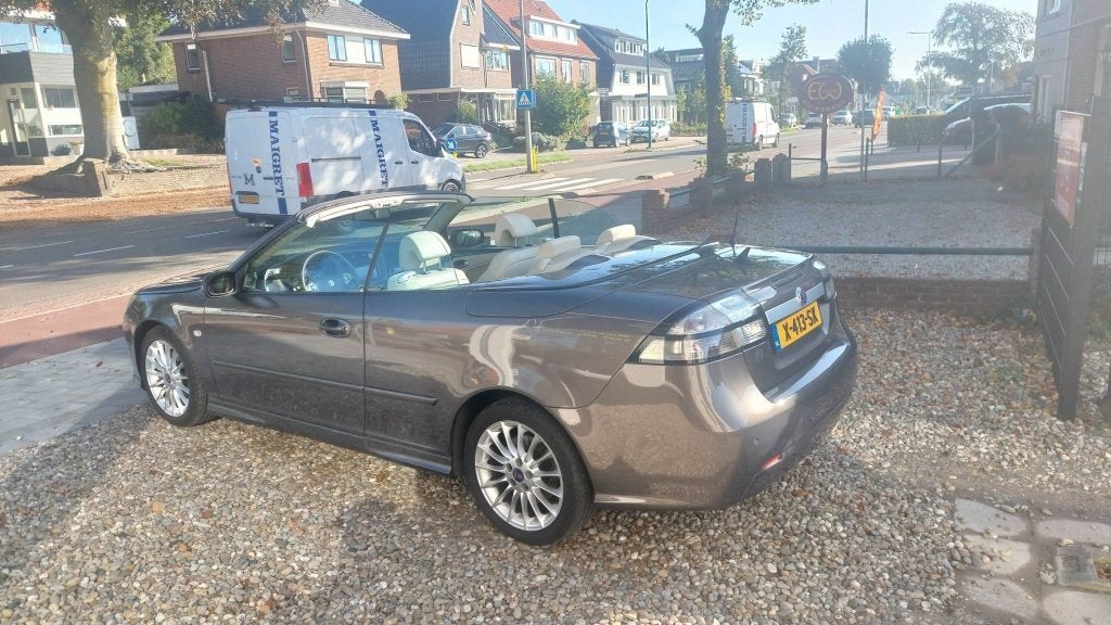 Saab 9-3 1.8 T Cabrio vector 2008 Grijs, Auto's, Voorwielaandrijving, 1998 cc, 4 cilinders, Cabriolet