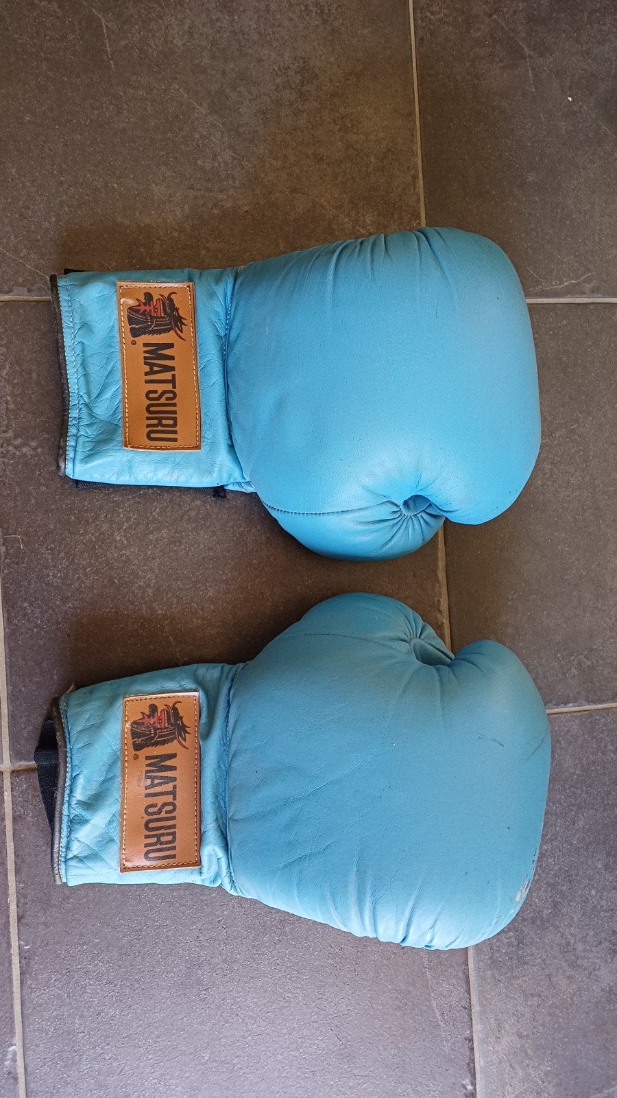 Matsuru Karate Boks handschoenen  Blauw, Ophalen of Verzenden, Gebruikt, Karate
