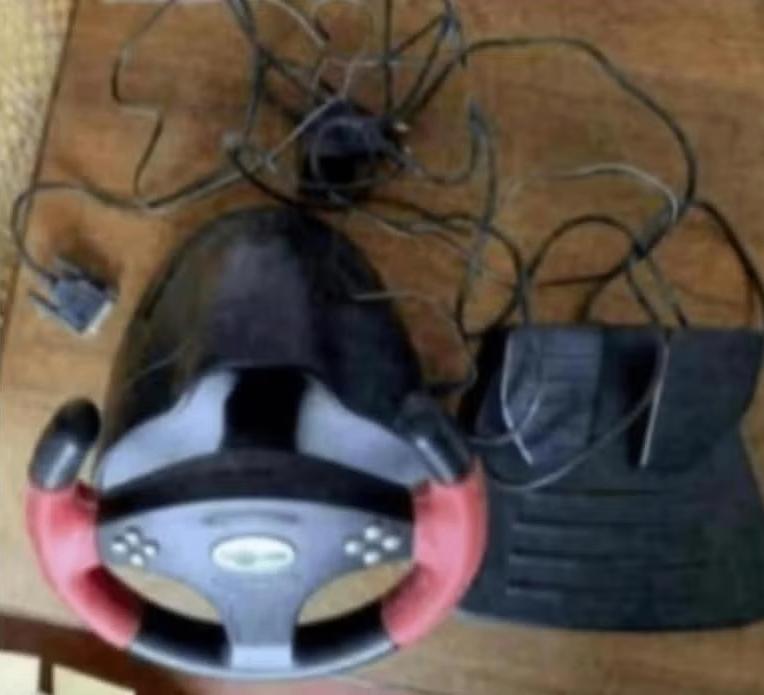 Racingwheel Piranha [xtreme] USB 2.0; vibration feedback, Ophalen of Verzenden, Zo goed als nieuw, Stuur of Pedalen