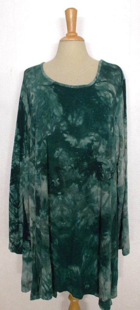 Mooie groene tie-dye print tuniek van Sinne design! XXL/3, Kleding | Dames, Ophalen of Verzenden, Zo goed als nieuw, Maat 46/48 (XL) of groter