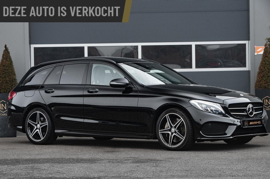 Mercedes C-klasse Estate 400 4MATIC |Pano|Leder|Burmester, Automaat, Met garantie (alle), Automatische klimaatregeling, Vierwielaandrijving
