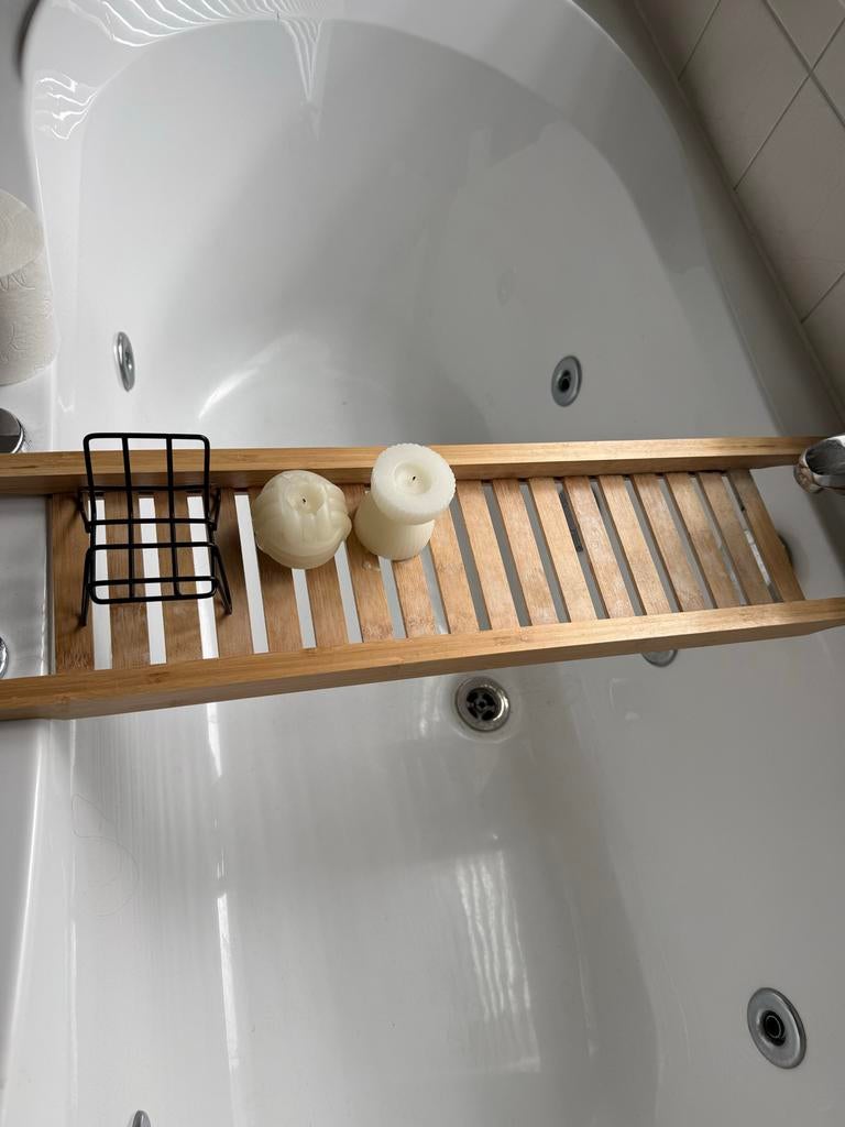 Bamboe badrek / badplank voor ontspannen badmomenten, Huis en Inrichting, Badkamer | Badtextiel en Accessoires, Ophalen of Verzenden
