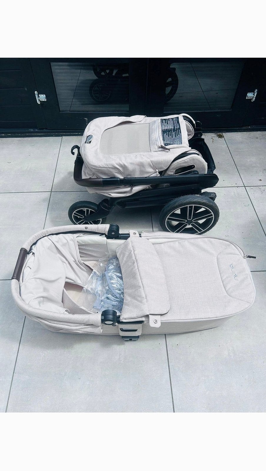 Nuna MIXX Next + reiswieg | Kleur Biscotti., Kinderen en Baby's, Kinderwagens en Combinaties, Ophalen, Zo goed als nieuw, Overige merken