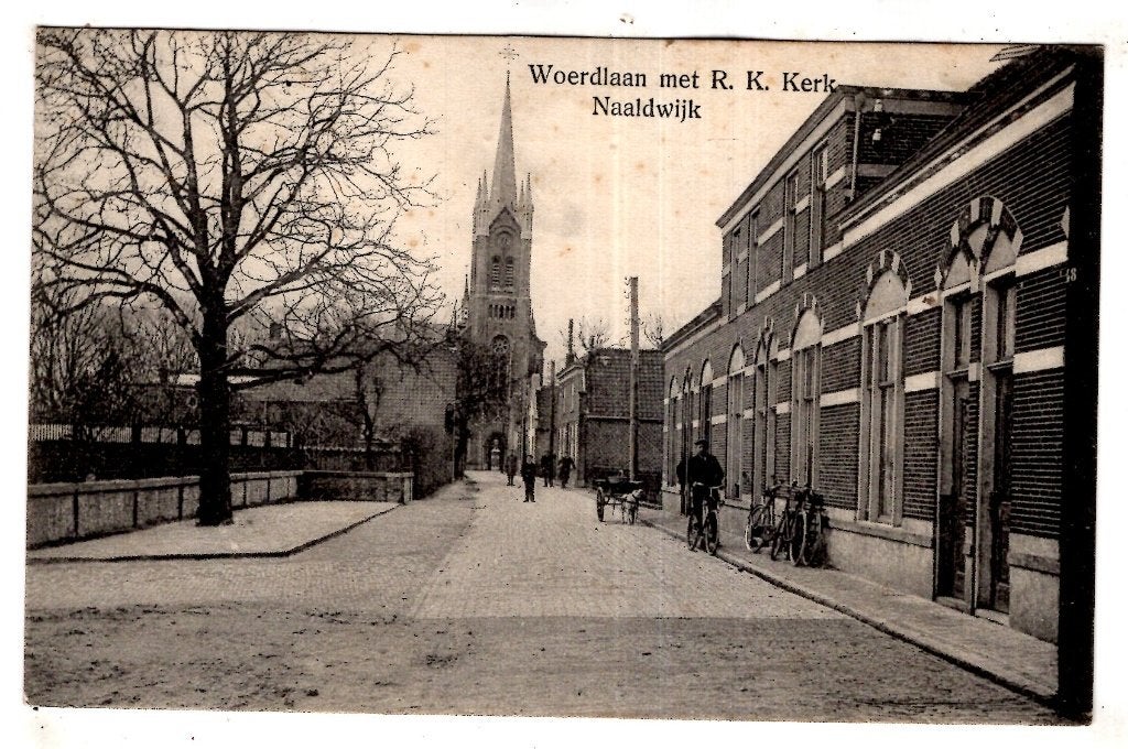 Naaldwijk Woerdlaan, Verzenden, Voor 1920, Gelopen, Zuid-Holland