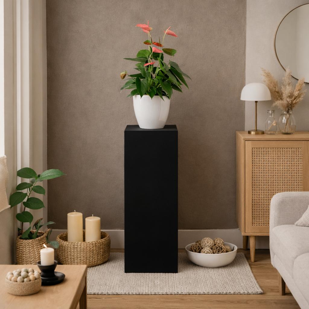Nieuwe zwarte zuilen 25x25x80 cm op voorraad., Ophalen, Nieuw