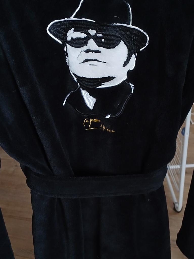 Een mooie badjas ochtendjas met andré Hazes logo L /XL, Ophalen, Zo goed als nieuw, Maat 56/58 (XL)