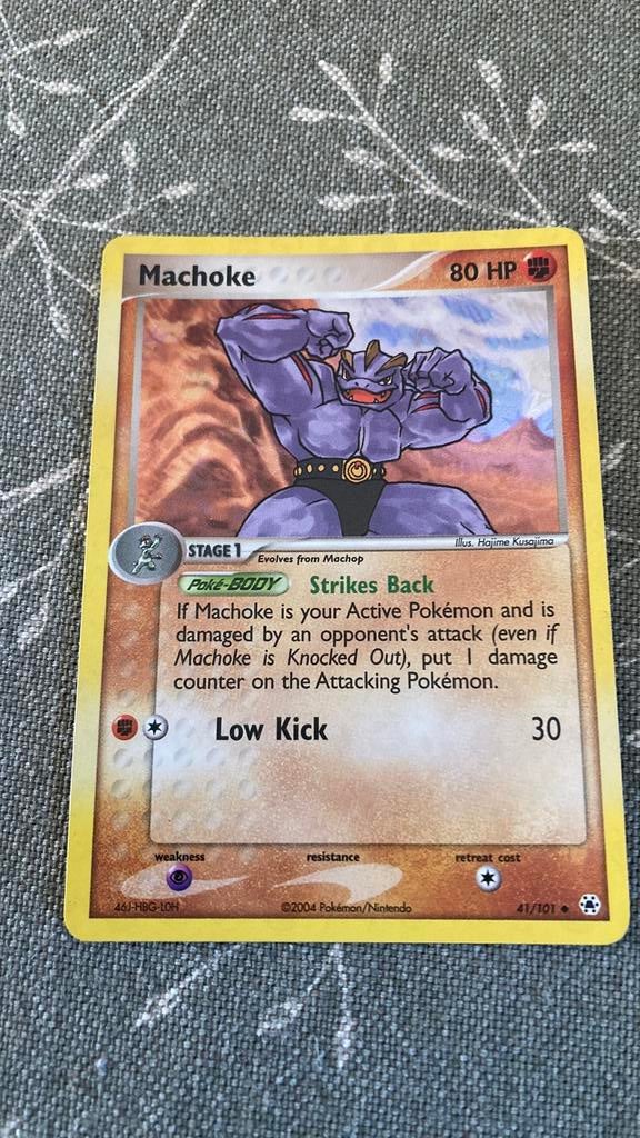 Pokemonkaart Machoke, Ophalen of Verzenden, Zo goed als nieuw
