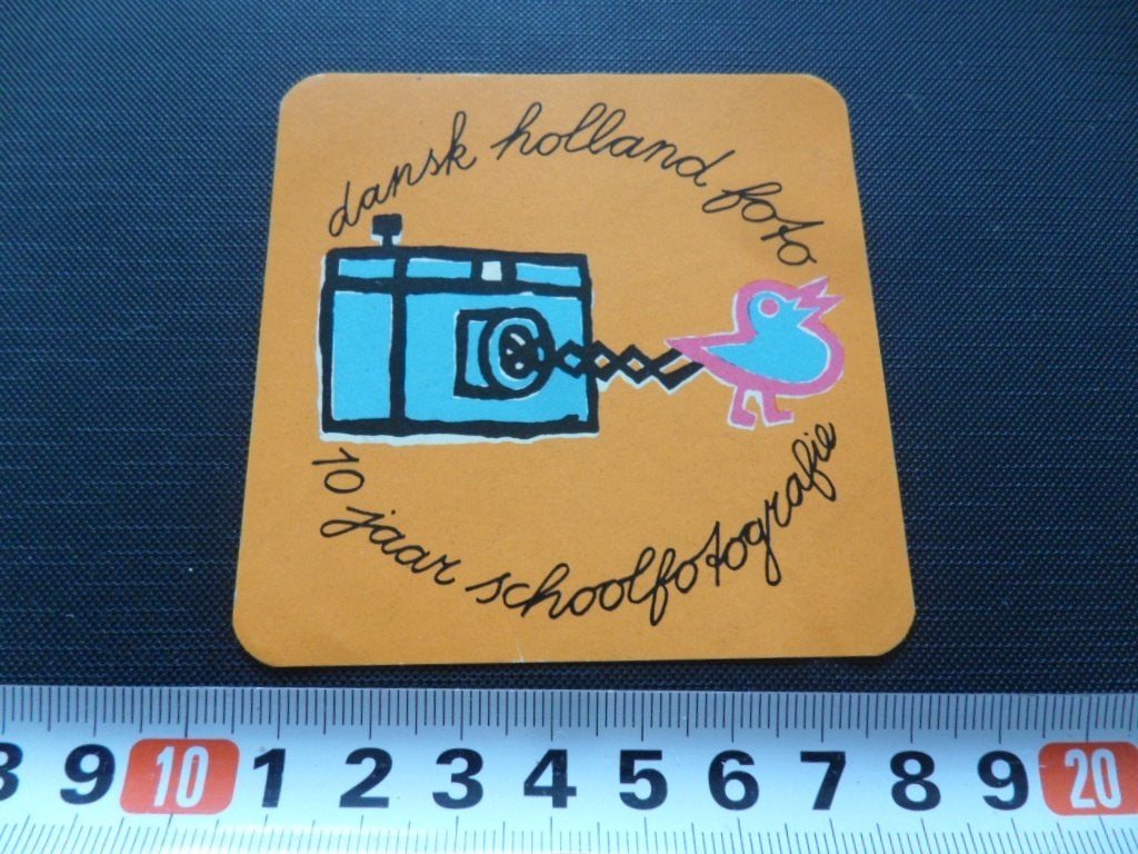 sticker dansk holland foto 10 jaar schoolfotografie, Ophalen, Zo goed als nieuw