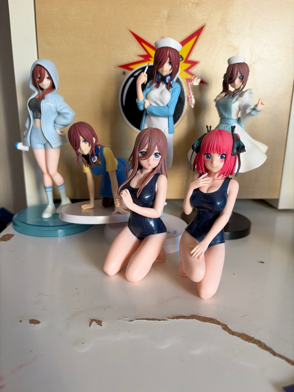 The Quintessential Quintuplets Miku & Nino Nakano Figuren, Ophalen of Verzenden, Zo goed als nieuw