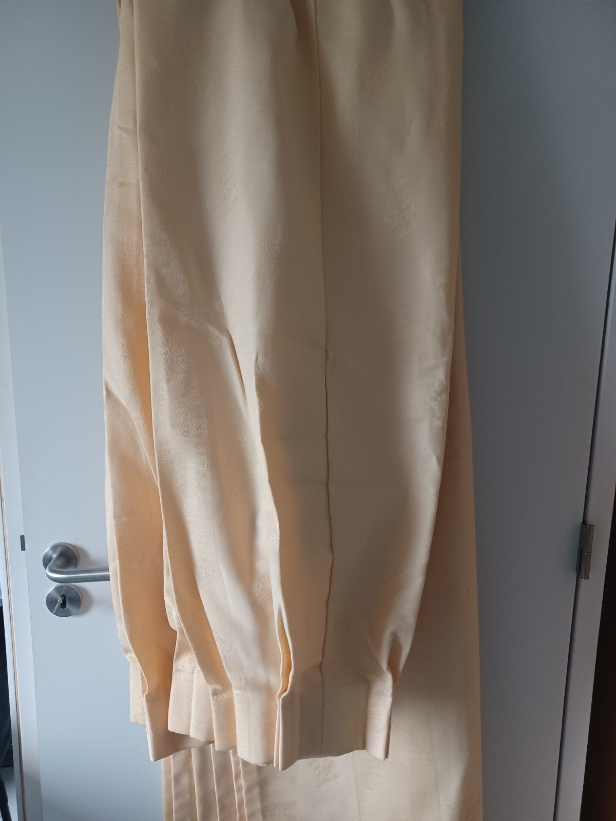 gele gordijnen met dubbele plooi, Ophalen of Verzenden, Zo goed als nieuw, Sjaal