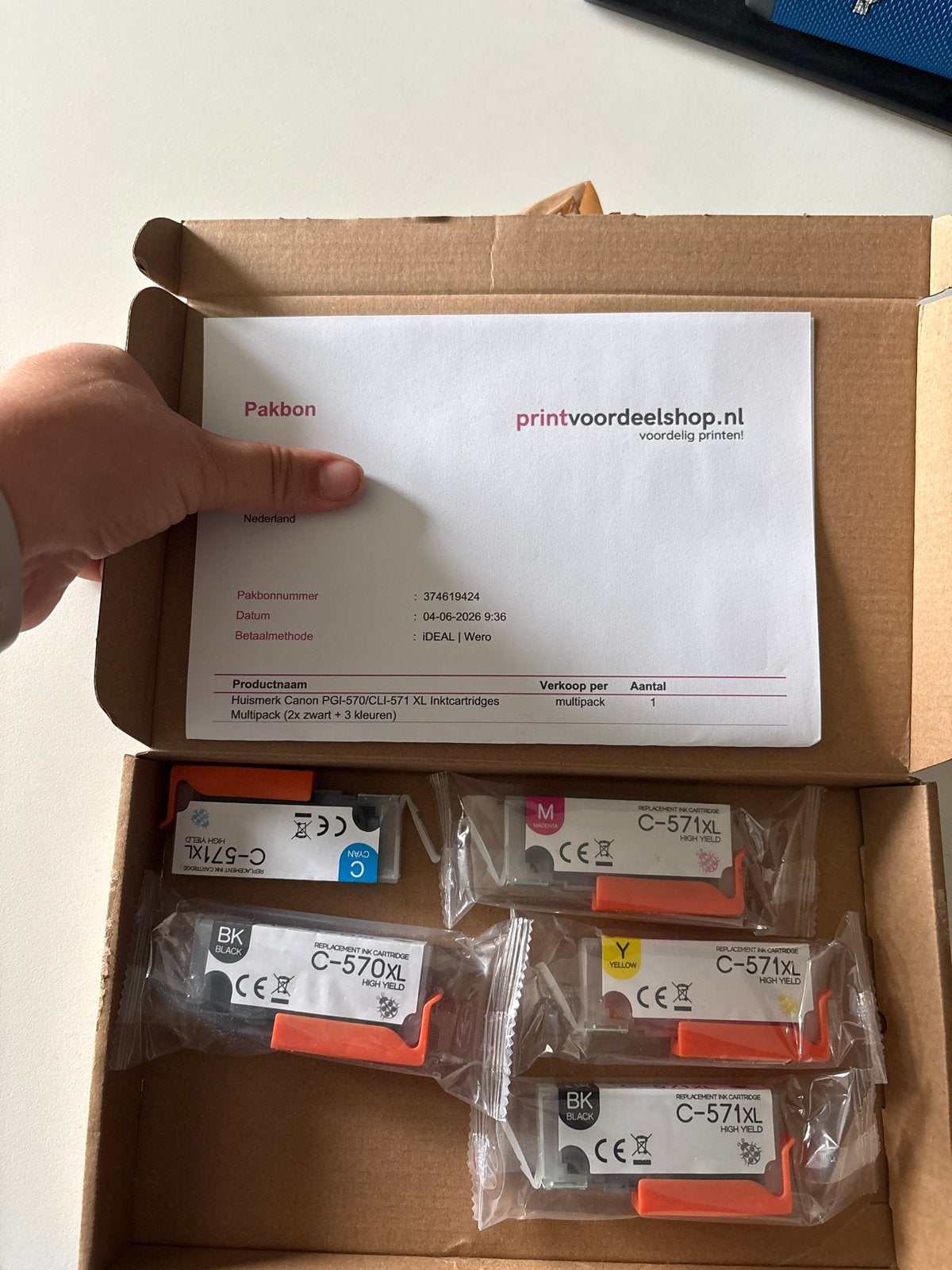Inktcartridges voor Canon PGI-570/CLI-571 XL - Nieuwstaat, Ophalen of Verzenden, Nieuw, Cartridge