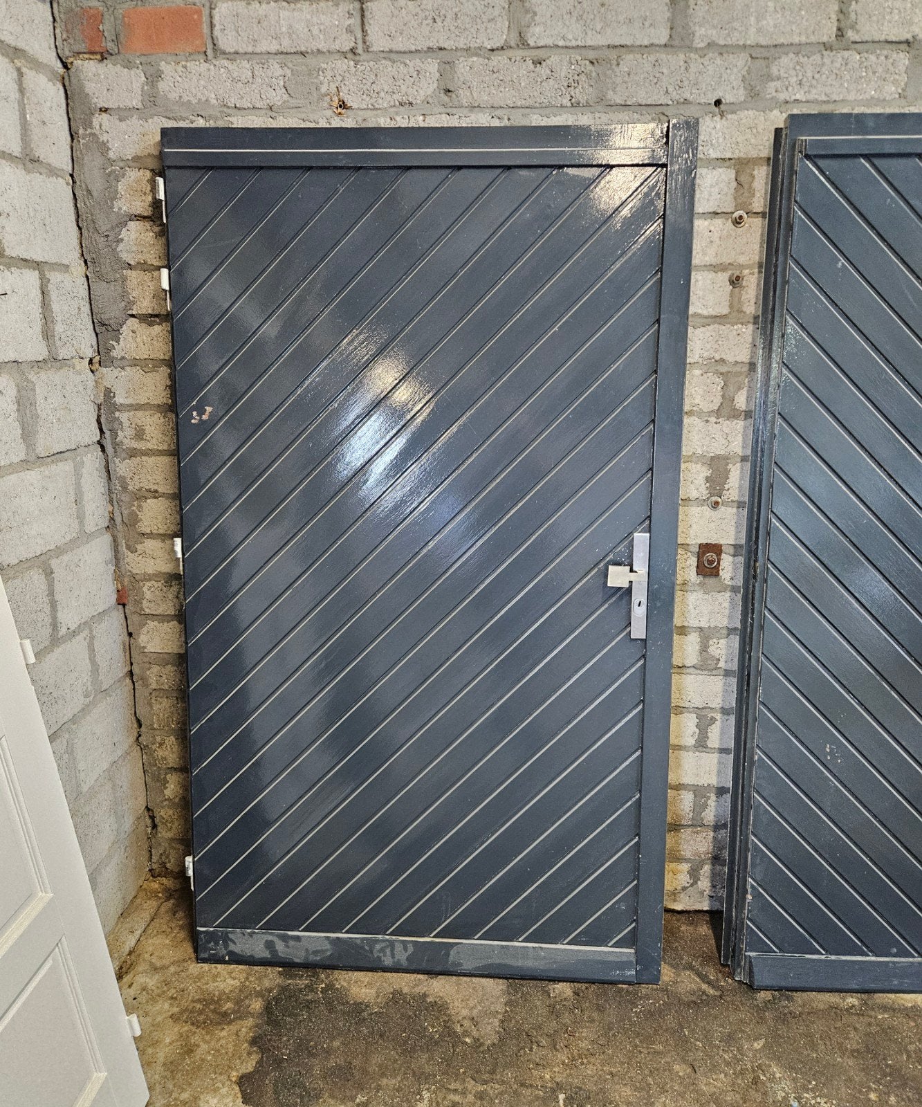 Gebruikte garagedeuren - set van twee, Ophalen, Gebruikt, 80 tot 100 cm, Garagedeur