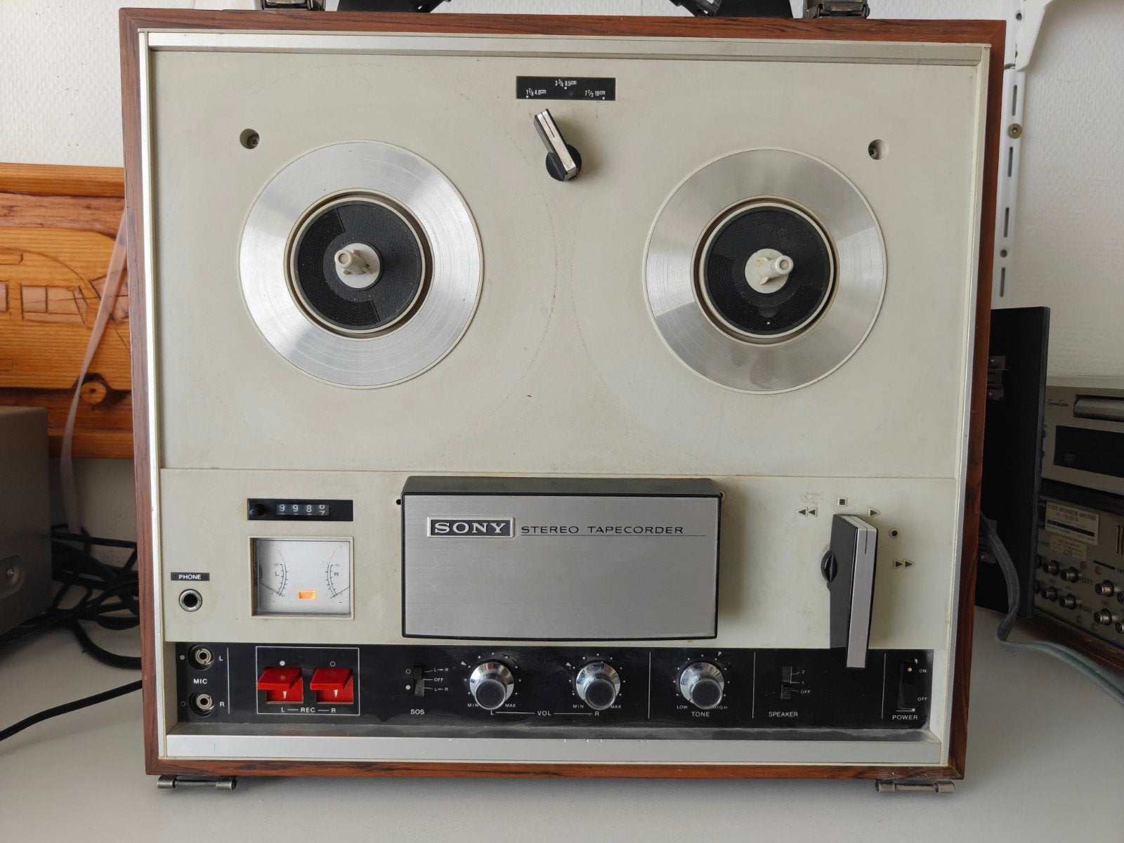 Defecte Sony bandrecorder TC-252W - band draait niet, Ophalen, Defecte bandrecorder