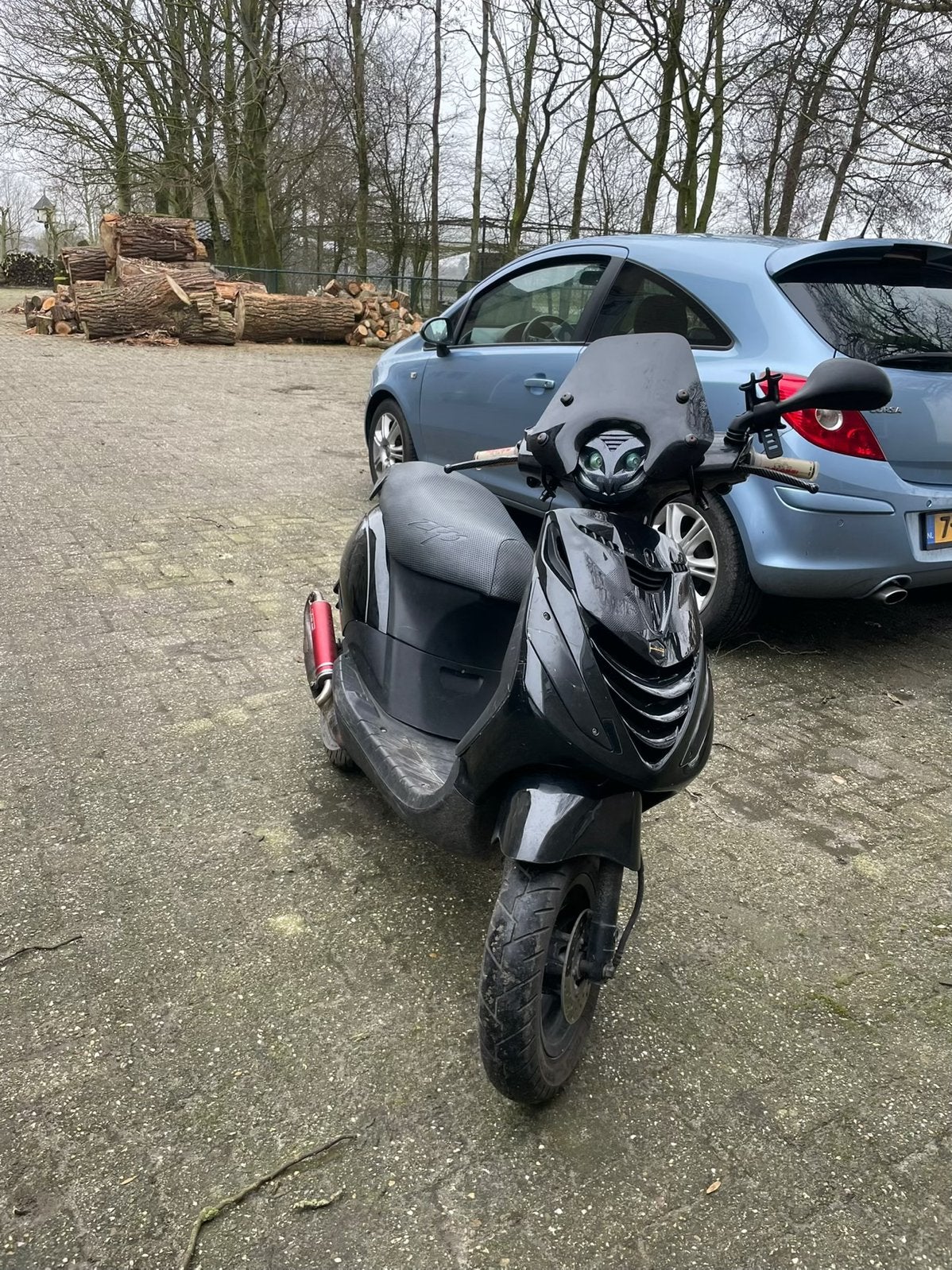 Piaggio zip 70cc brom, Ophalen, Tweetakt, Gebruikt, Maximaal 45 km/u