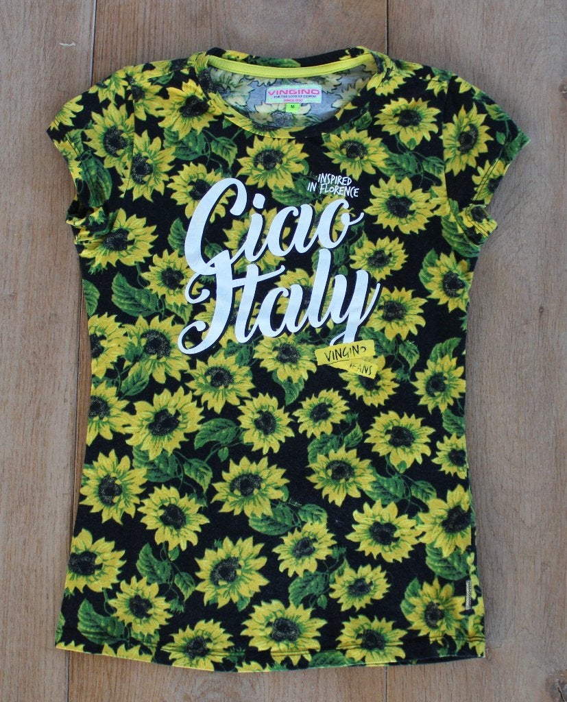 T-shirt van Vingino maat 10, Kinderen en Baby's, Kinderkleding | Maat 140, Gebruikt, Meisje, Ophalen of Verzenden, Vingino