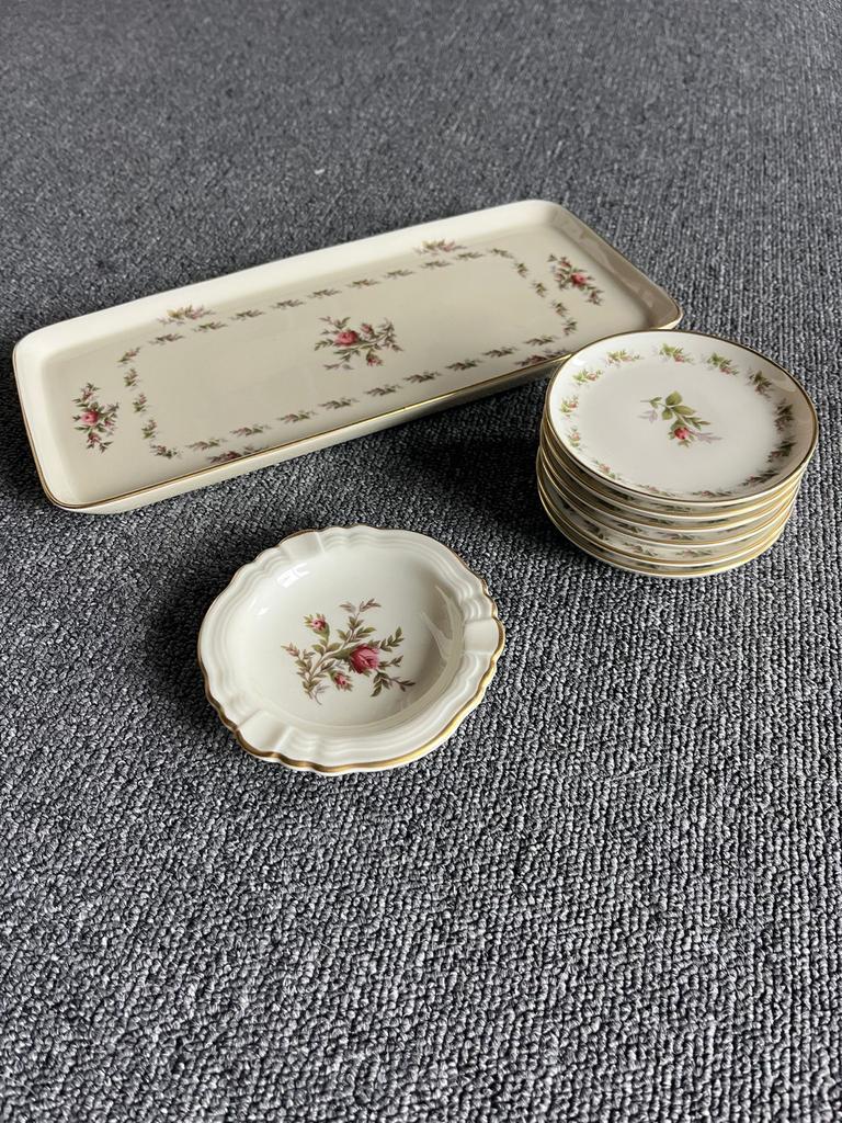 Rosenthal Moosrose schaaltjes en serveerschaal, Ophalen of Verzenden