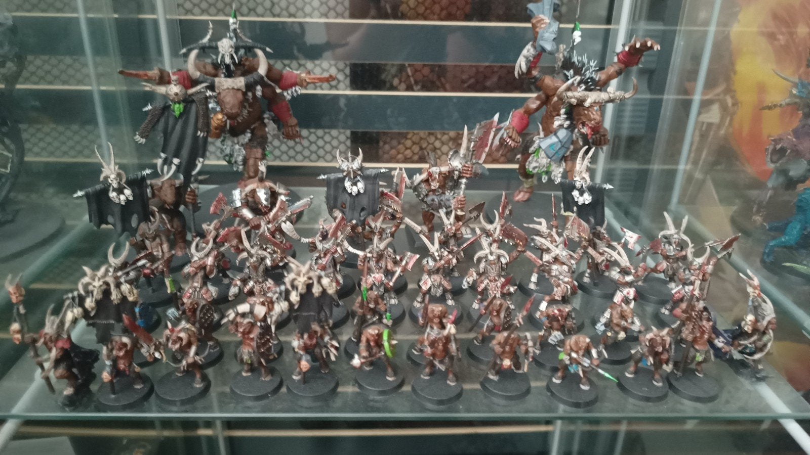 Warhammer Beastmen - Gorebull, Minotaurs, Ghorgon, Cygor, Hobby en Vrije tijd, Wargaming, Ophalen of Verzenden, Warhammer, Geverfd