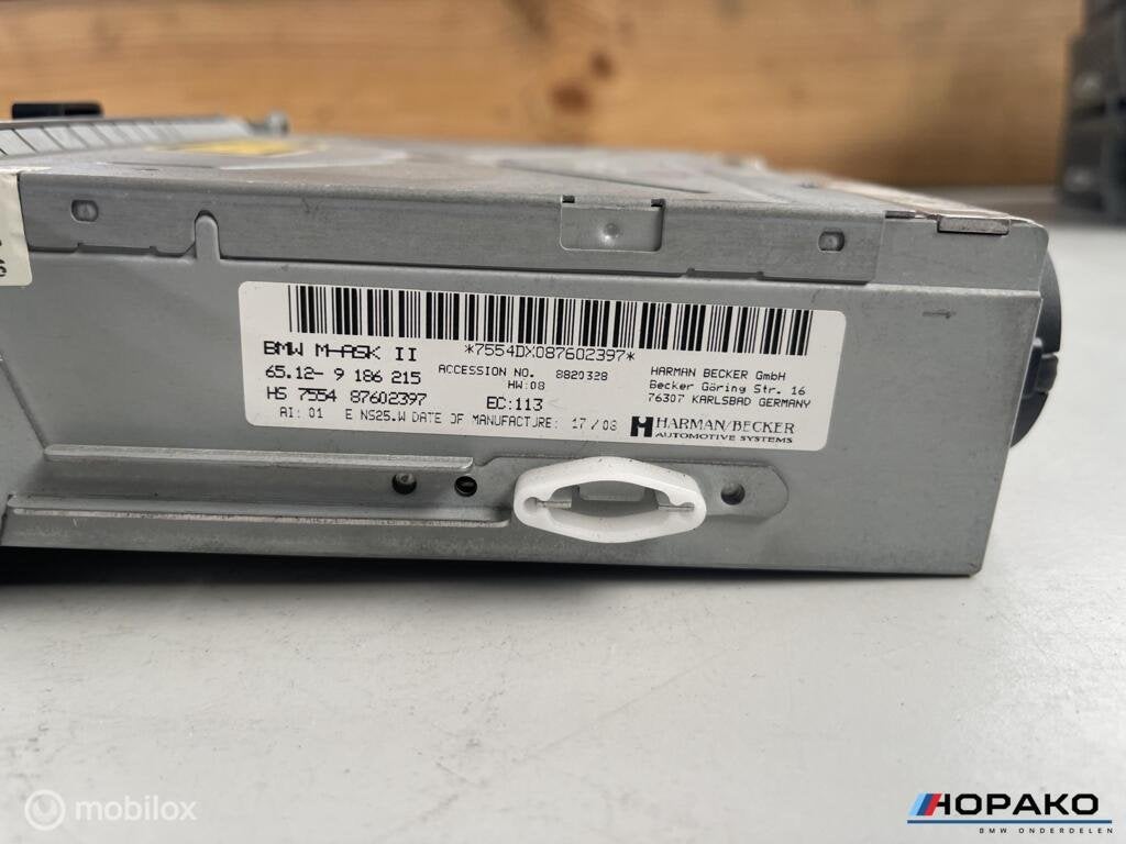 Radio cd speler bmw e90 e91 e92 e93 m ask755487602397, Gebruikt, Ophalen of Verzenden