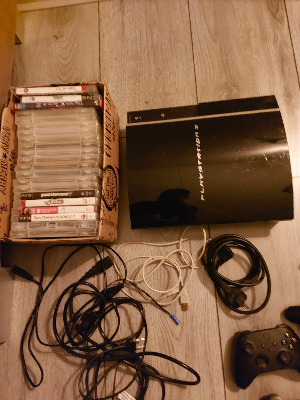 playstation 3 3 controles 10 spelen, Ophalen of Verzenden, Gebruikt, Minder dan 2 meter, Overige kabels