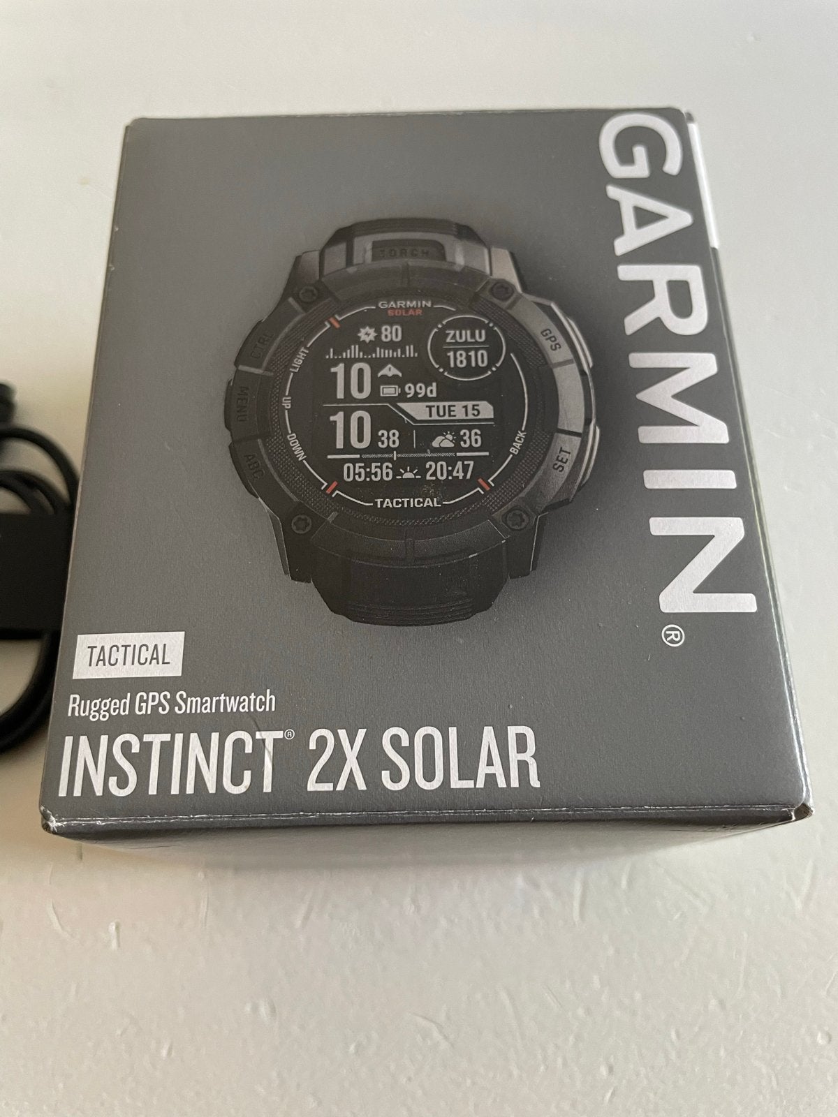 Garmin Instinct 2X Solar Tactical Edition Smartwatch, Afstand, Zwart, Ophalen of Verzenden, Zo goed als nieuw